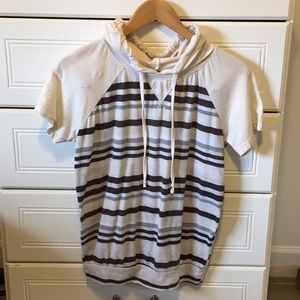 Hooded Short Sleeved Cotton Shirt